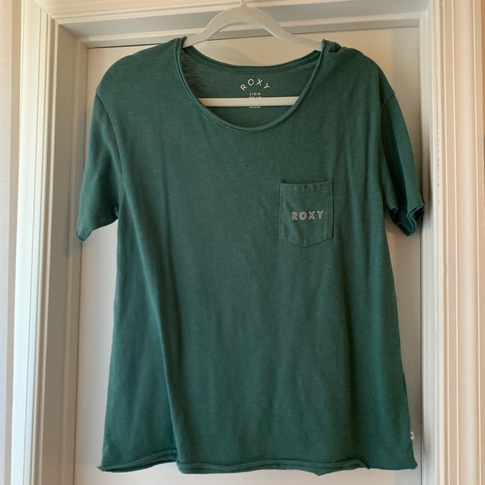 Roxy Tee | size L | green/blue | EUC